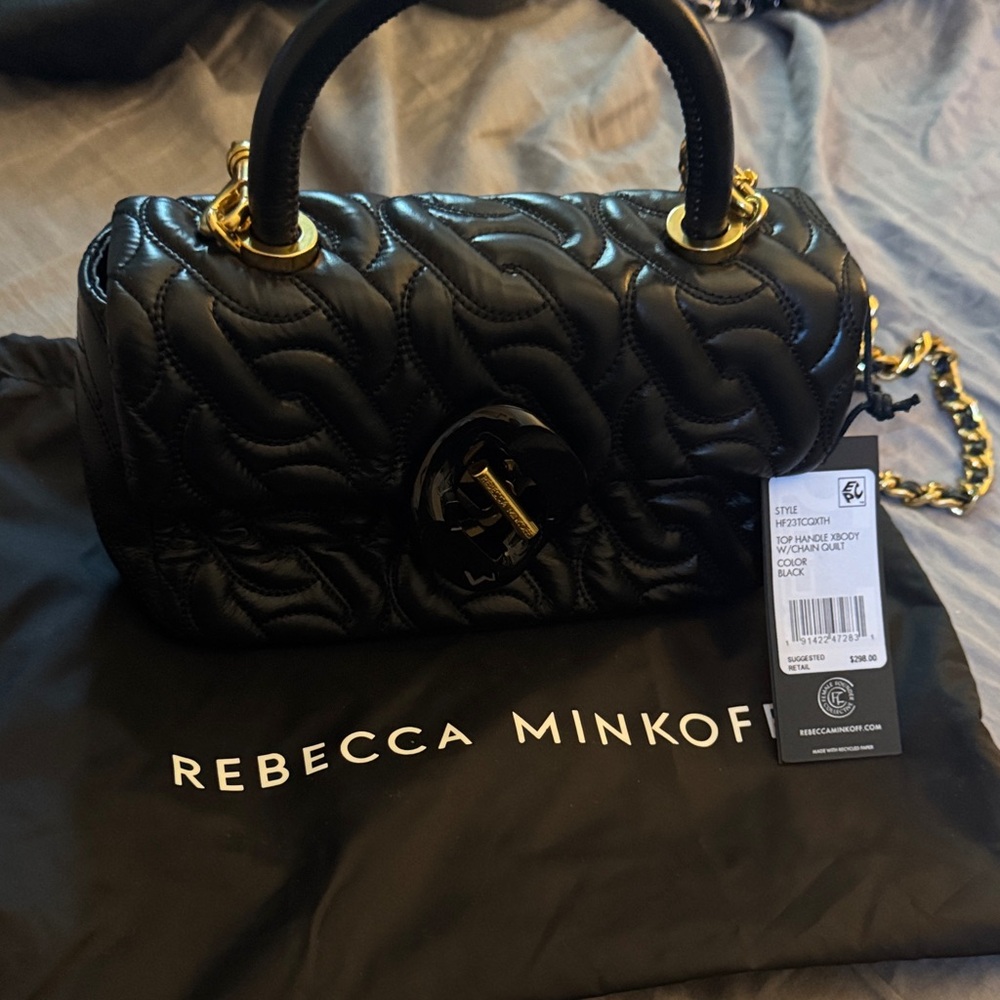 Rebecca Minkoff Black Quilted Handbag